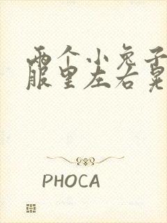 两个小兔子在衣服里左右晃