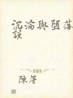 沉沦与堕落的小说