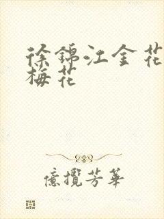 徐锦江金花瓶楷梅花