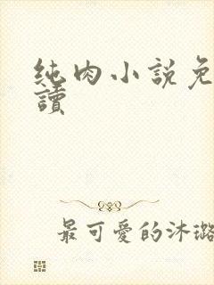 纯肉小说免费阅读