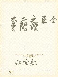 不二之臣全文免费阅读