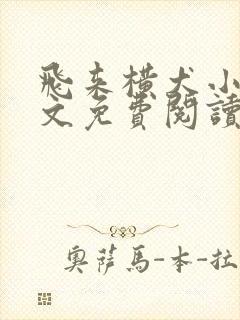 飞来横犬小说全文免费阅读无弹窗笔趣阁