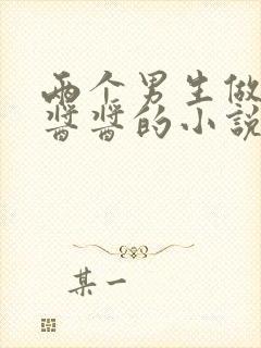 两个男生做酿酿酱酱的小说