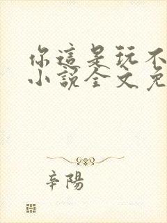 你这是玩不起呀小说全文免费阅读