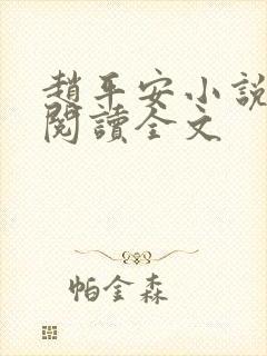 赵平安小说免费阅读全文