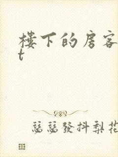 楼下的房客txt封面