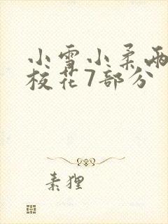 小雪小柔两个大校花7部分