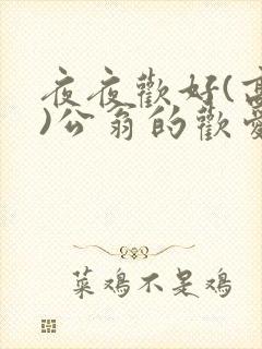 夜夜欢好(高h)公翁的欢爱h