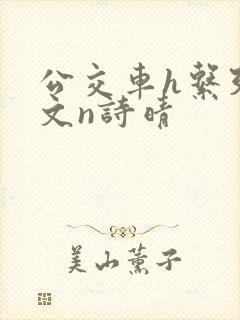 公交车h系列辣文n诗晴