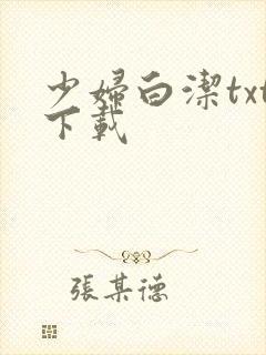 少妇白洁txt下载