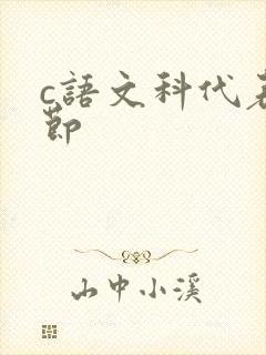 c语文科代表一节