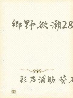 乡野欲潮28章