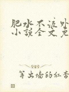 肥水不流外人田小说全文免费阅读全本免