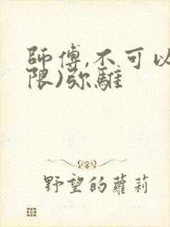 师傅,不可以(限)弥骓