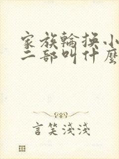 家族轮换小说第二部叫什么名字