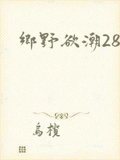 乡野欲潮28章