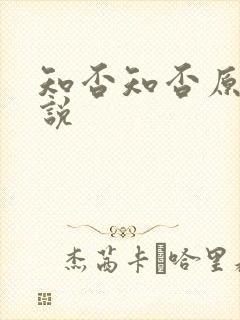 知否知否原著小说