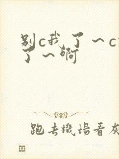 别c我了～c烂了～啊