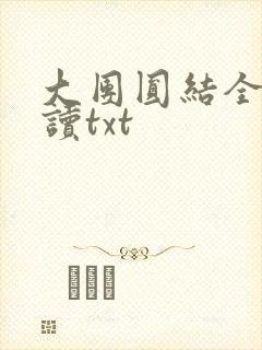 大团圆结全文阅读txt