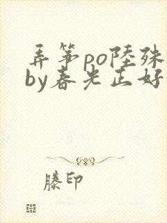 弄筝po陆殊词by春光正好