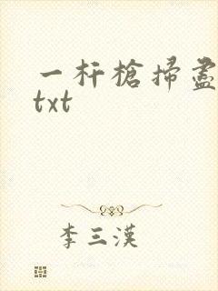 一杆枪扫尽全家txt