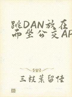 跳DAN放在里面坐公交APP