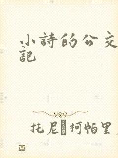 小诗的公交车日记