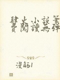 肆火小说笔趣免费阅读无弹窗