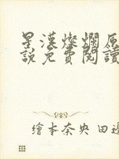 星汉灿烂原著小说免费阅读