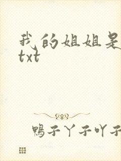 我的姐姐是美女txt