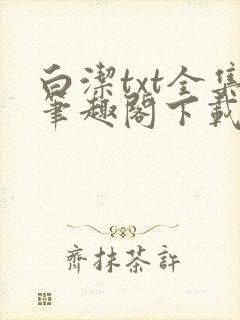 白洁txt全集笔趣阁下载