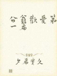 公翁欢爱第三十一篇