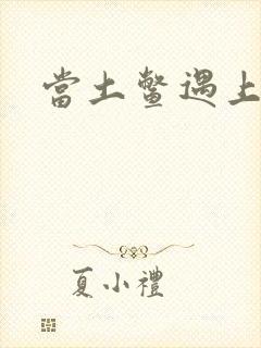 当土鳖遇上海龟