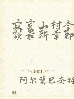 寂寞山村全部小说最新章节