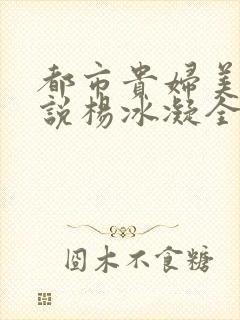 都市贵妇美腿小说杨冰凝全文阅读