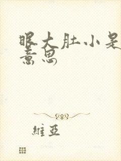 眼大肚小是什么意思