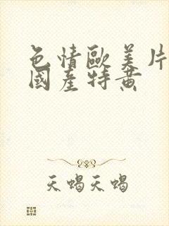 色情欧美片午夜国产特黄