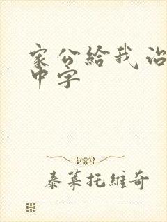 家公给我治疗5中字