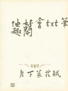 他好会txt笔趣阁