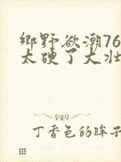 乡野欲潮76章太硬了大壮下载
