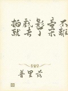 拍戏影帝不小心就去了宋离