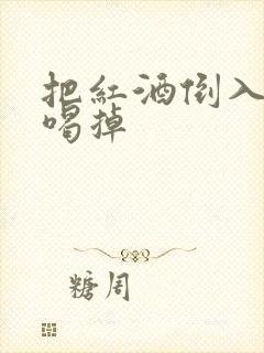 把红酒倒入b里喝掉