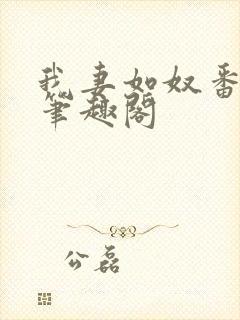 我妻如奴番外篇笔趣阁