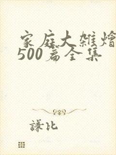 家庭大杂烩小说500篇全集