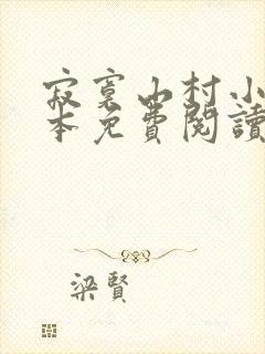 寂寞山村小说全本免费阅读