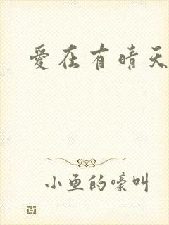 爱在有晴天
