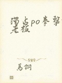 独占po拳击馆老板