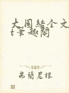 大团结全文txt笔趣阁