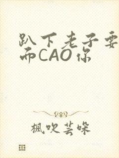 趴下老子要从后面CAO你