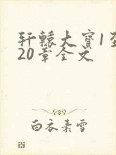 轩辕大宝1至720章全文